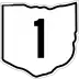 State Route 1 marker