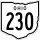 State Route 230 marker