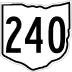 State Route 240 marker