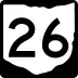 State Route 26 marker