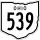 State Route 539 marker