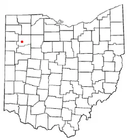 Location of Kalida, Ohio