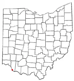 Location of Moscow, Ohio