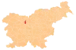 The location of the Municipality of Šenčur