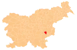 The location of the Municipality of Škocjan