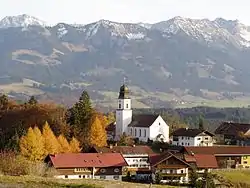 Ofterschwang seen from the northwest