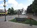 The fountain and plaza in 2019