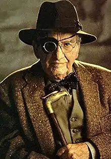 George Hall as 93-year-old Indiana Jones