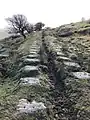 Old railway track on the moor above Sharptor