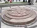 Old Town of Lijiang zodiac circle: a stone circle inscribed with symbols of the Chinese zodiac near the entrance to the Old Town of Lijiang, Yunnan