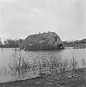 Submerged barn