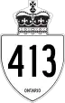 Highway 413 marker