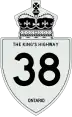 King's Highway 38 marker