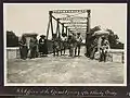 The opening of the original Allenby Bridge in 1918