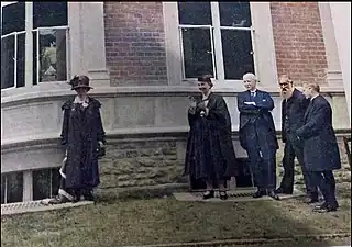 Phillips at 1927 opening of new wing