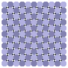 Checker version with horizontal and vertical central symmetry