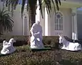 Nativity displayed on the temple grounds, December 2008