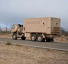 Oshkosh-produced M1087 A1R MTV Expansible Van in A-kit configuration