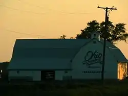 Bicentennial barn on Route 2 at Grodis Corner