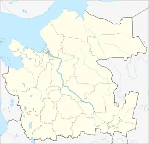 Velsk is located in Arkhangelsk Oblast