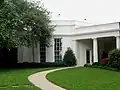 Exterior of the Oval Office from the South Lawn, July 15, 2006