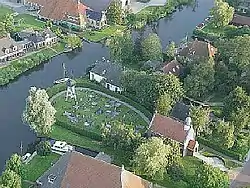 Aerial view over Broek