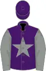 Purple, grey star and sleeves