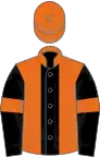 Orange, Black stripe, Black sleeves, Orange armlets