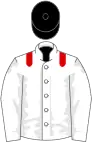 White, red epaulets, black cap