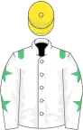 White, Emerald Green epaulets and stars on sleeves, Yellow cap