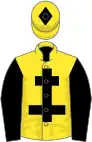 Yellow, Black Cross of Lorraine, sleeves and diamond on cap