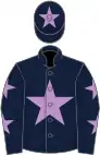 Dark Blue, Mauve star, Dark Blue sleeves, Mauve stars, Dark Blue cap, Mauve star