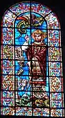 Stained glass inside the Cathédrale Saint-Front de Périgueux