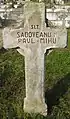 Grave inside the cemetery