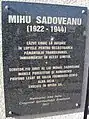 Memorial plaque outside the Alba Iulia heroes' cemetery