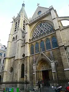 The west front. The portal comes from an earlier church