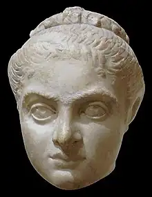 Female head statue