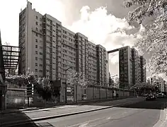 The boulevard near porte Brancion.