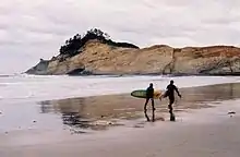 The cape from the beach in Pacific City, November 2004