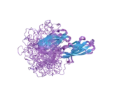 2ha1: Complex of the first and second type III domains of human Fibronectin in solution