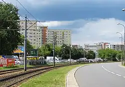 Władysława Broniewskiego Street in Piaski, in 2017.