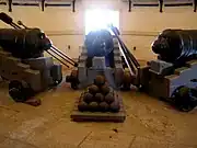 Gun room in the Martello tower