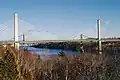 Bridge with the old Waldo-Hancock Bridge