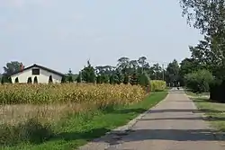 Roadside houses in Podkampinos