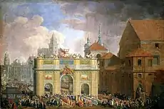 Entry of Augustus III into Warsaw by Johann Samuel Mock