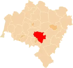 Location within the voivodeship