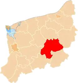 Location within the voivodeship