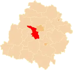 Location within the voivodeship