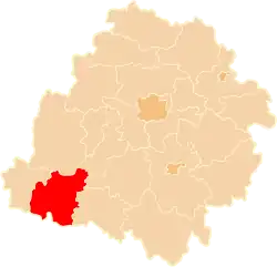 Location within the voivodeship