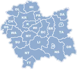 Division into counties